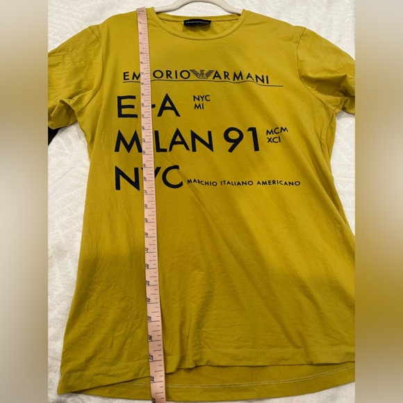 Emporio Armani women’s Yellow Graphic T-Shirt - Picture 7 of 7